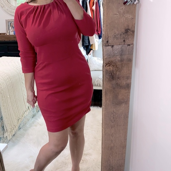 Trina Turk cranberry red dress size 4 - Picture 2 of 6